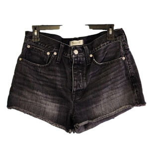 MADEWELL Relaxed fit button fly denim shorts size 28